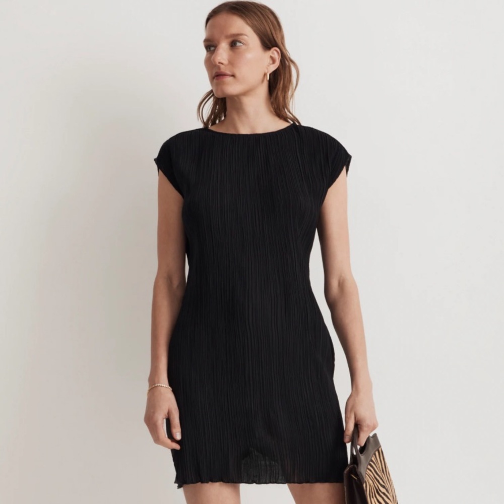 Madewell Plissé Mini Tee Dress
